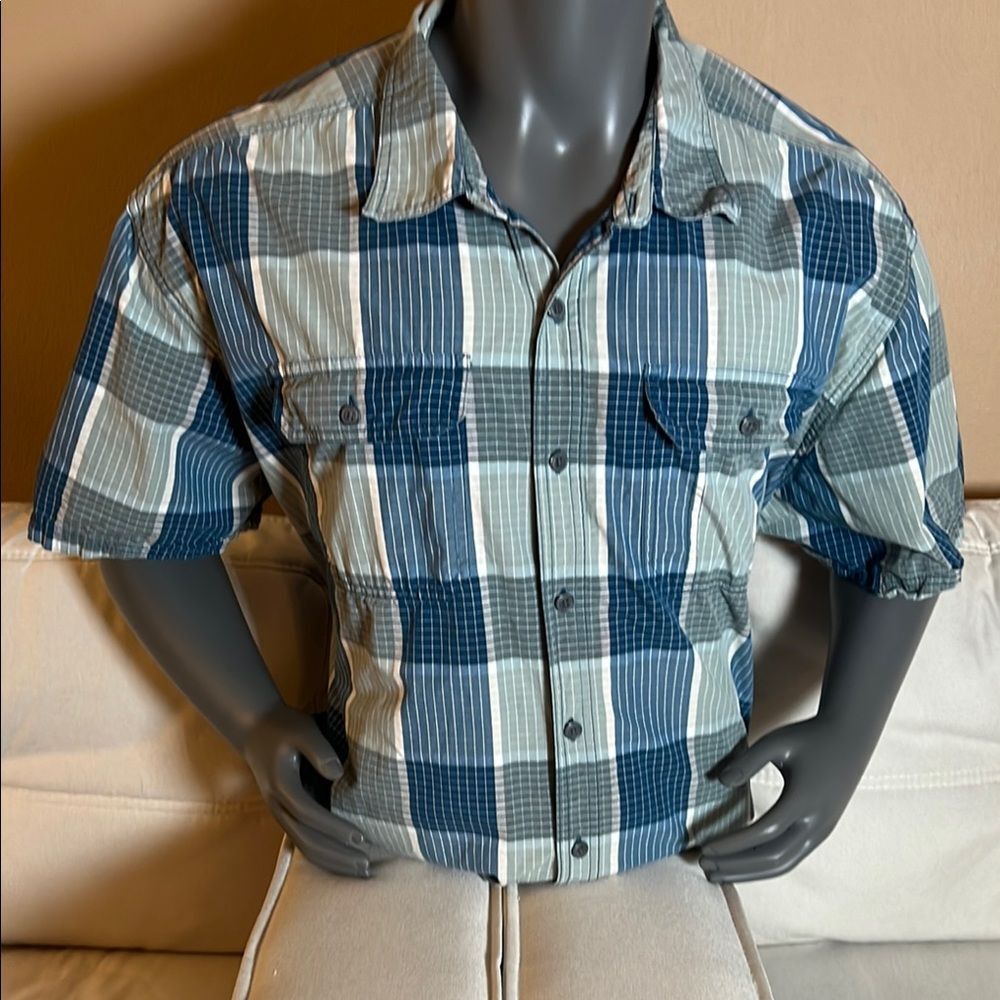 Great Northwest Clothing Company Men’s Blue Casual Button Down Shirt Size 3XLT - Picture 2 of 6